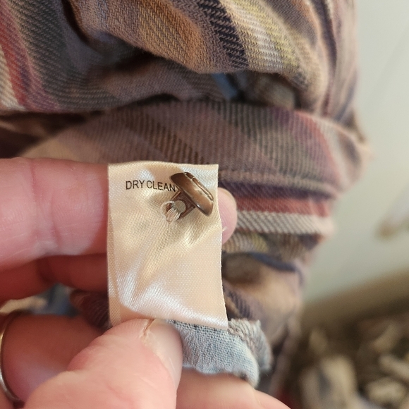 Aratta Silent Journey Mixed Print Long Sleeve Dress Size Medium Anthro Boho - Picture 14 of 16